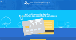 Desktop Screenshot of creditcardvergelijking.nl