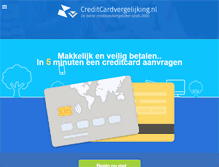 Tablet Screenshot of creditcardvergelijking.nl